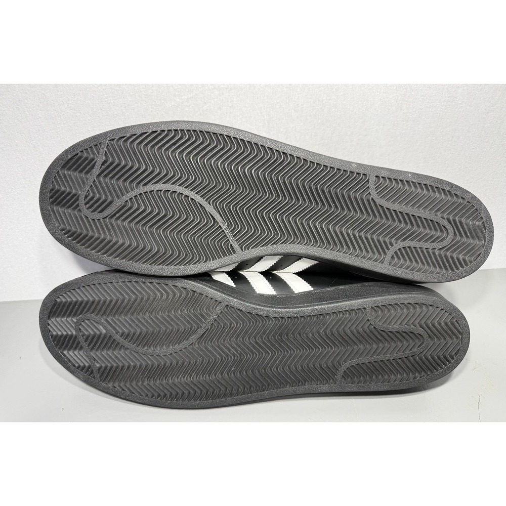 Adidas Superstar Shoes Mens Size 20 Black White Leather Shell Toe B27140 Classic - Picture 11 of 11